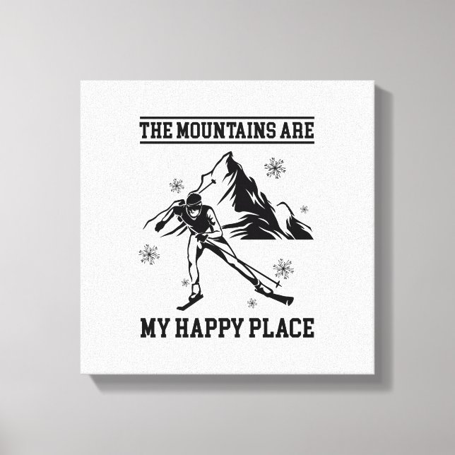 Skigeschenke | Apres-Ski Skifahrer SkiWinter Skifa Leinwanddruck (Vorderseite)