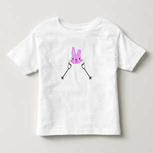 Skihasen mit Skistöcken Kleinkind T-shirt