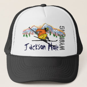Skihut Jackson Hole Wyoming Truckerkappe