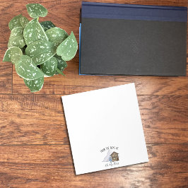 Skihütte , Personalisierte Berg- und Skisfamilie Notizblock