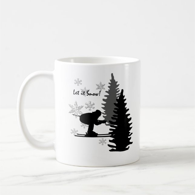 Skiier It Snow Kaffeetasse (Links)