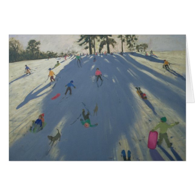Skiing Calke Abbey Derby (Vorderseite (Horizontal))