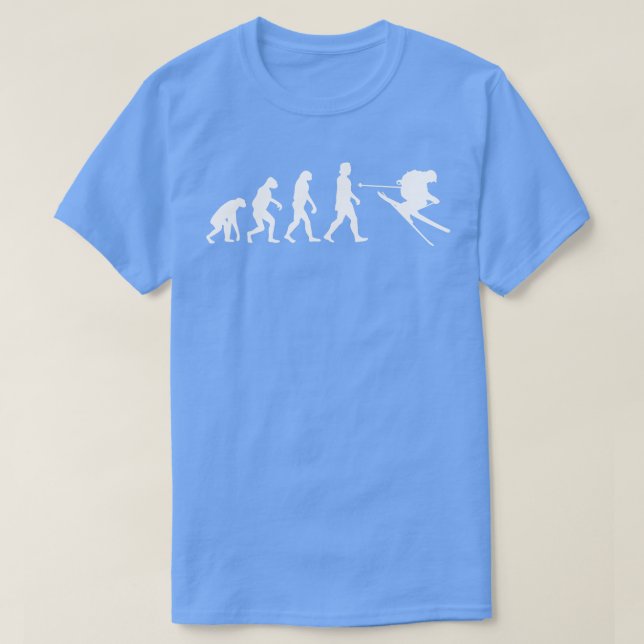 Skiing-Evolution T-Shirt (Design vorne)