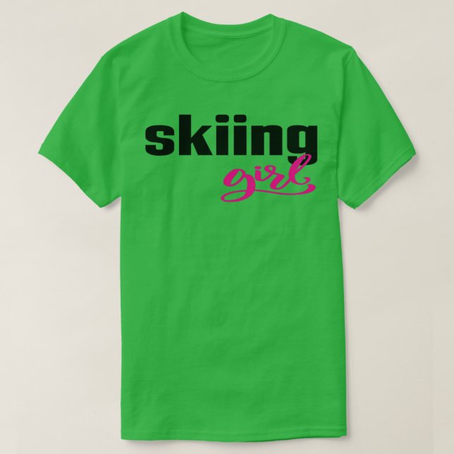 Skiing Girl 4 T-Shirt (Design vorne)