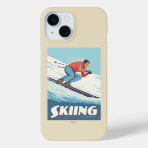 Skiing glaubt Retro Print Case-Mate iPhone Hülle