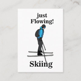 Skiing Just Flowing Ski Instructor Visitenkarte