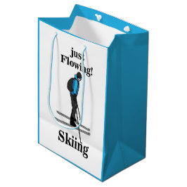 Skiing Just Flowing Skier Mittlere Geschenktüte