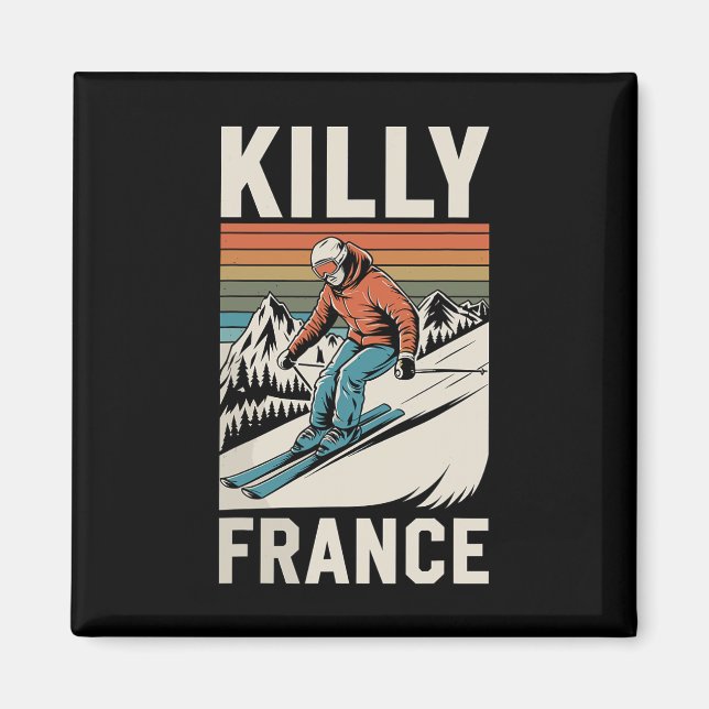 Skiing Killy Frankreich Magnet (Vorne)