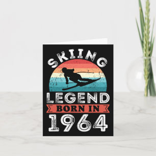 Skiing Legend Girls Geboren 1964 60. Geburtstagsge Karte