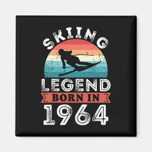 Skiing Legend Girls Geboren 1964 60. Geburtstagsge Magnet