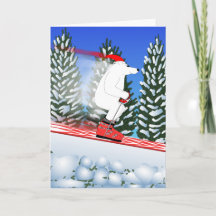 Skiing Polar Bear