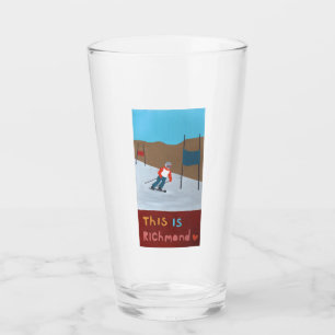 Skiing Richmond Glass Glas