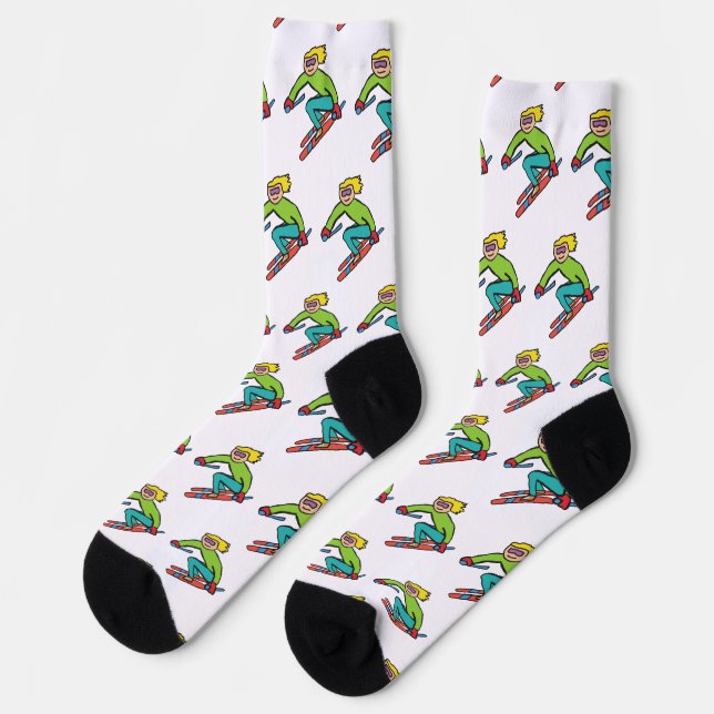 Skiing Socken (Linkes Detail)