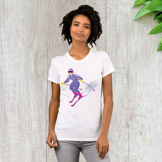 Skiing Womens T - Shirt (Von Creator hochgeladen)