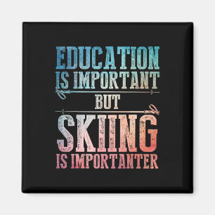 Skikunst Für Männer Frauen Kinder Wintersport Ski Magnet
