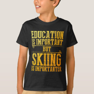 Skikunst Für Männer Frauen Kinder Wintersport Ski T-Shirt