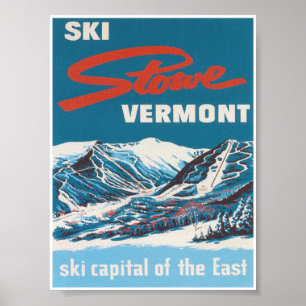 Skilager Vermont Vintages Skiposter Poster