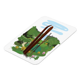 Skilandschaft Magnet