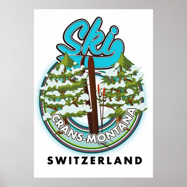 Skilanglauf Crans-Montana Poster (Vorne)