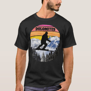 Skilanglauf Dolomiten Skigebiete Italien T-Shirt