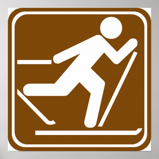 Skilanglauf-Markierung Poster (Vorne)