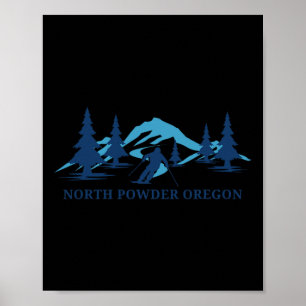 Skilanglauf Nord Powder Oregon Ski Resort Skier 1 Poster