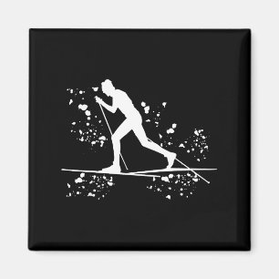 Skilangläufer Nordic-XC-Skiing Magnet
