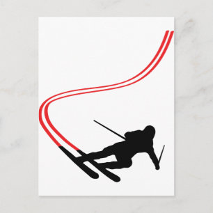 Skilanglaufloipe Postkarte