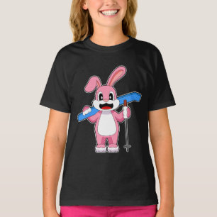 Skilanglaufpolen für Kaninchen T-Shirt