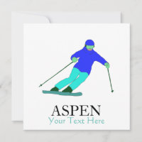 Skilaufen Ski Party Aspen Custom Text