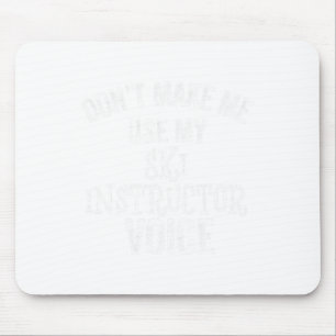 Skilehrer Voice Ski Funny Snow Wintergeschenk Mousepad