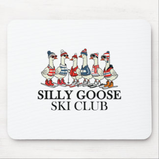 Skiliebhaber alberne Gans Skiclub eine Schar Gänse Mousepad