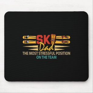 Skiliebhaber Papa Stressigste Position Vatertag Mousepad