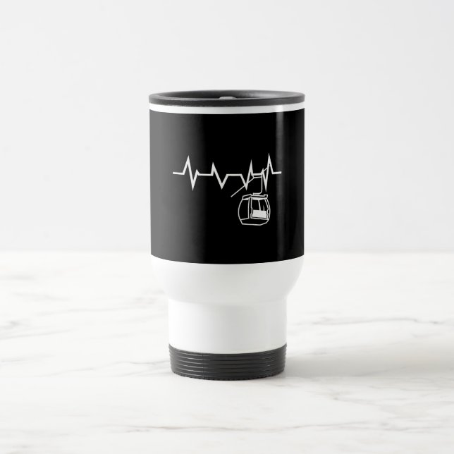 Skilift Heartbeat Reisebecher (Mittel)