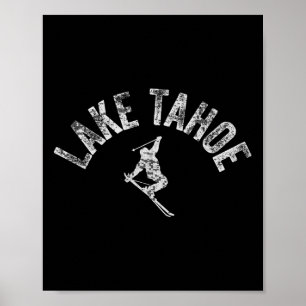 Skilift Lake Tahoe Ca Alpine Ski Vintage Ski Tahoe Poster