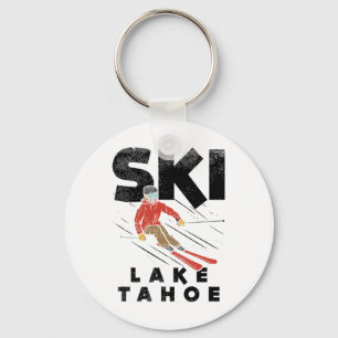 Skilift Lake Tahoe Design Skifahren, Lake Tahoe Schlüsselanhänger
