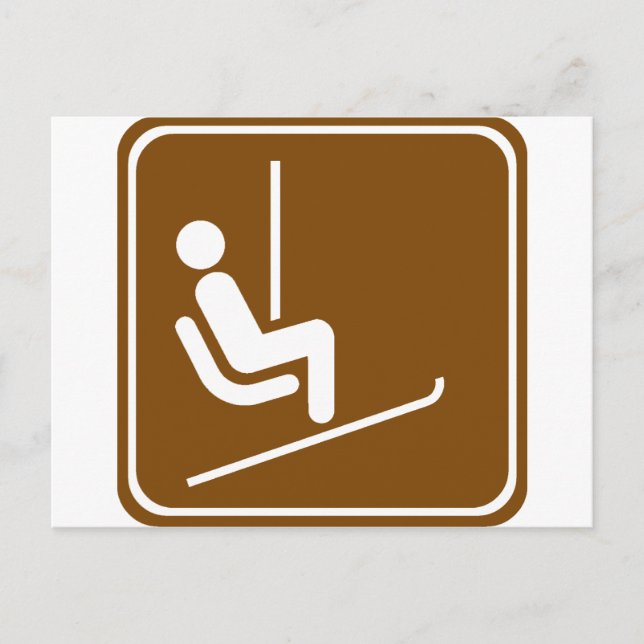 Skilift Postkarte (Vorderseite)