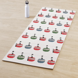 Skilift Retro-Illustration Yogamatte