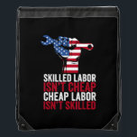 Skilled Labor Isn’t Cheap Labor Day Sportbeutel<br><div class="desc">Simple and direct,  this Labor Day tee says it all: skilled work matters. Wear it with pride.</div>