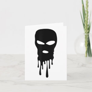 Skimaske Balaclava Bandit Maske Robber Maske Hip H Karte