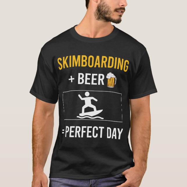 Skimboard Skimboarder Skimming T-Shirt (Vorderseite)