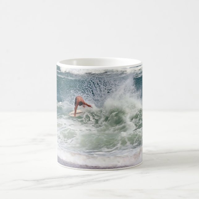 Skimboarding von Shirley Taylor Kaffeetasse (Mittel)