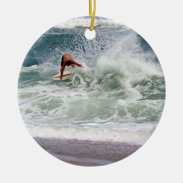 Skimboarding von Shirley Taylor Keramikornament (Vorne)