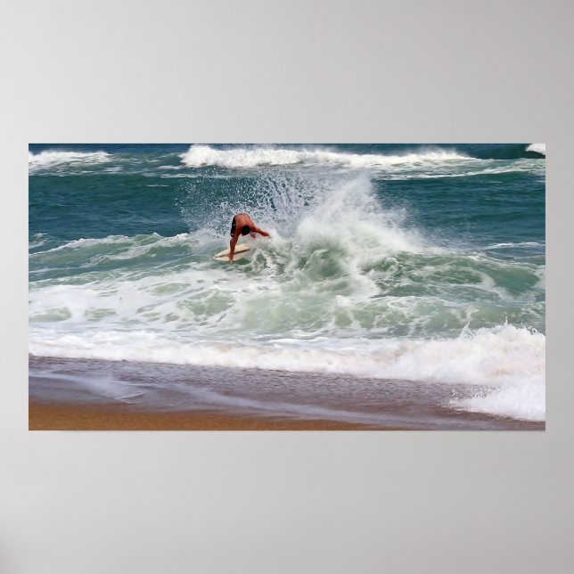 Skimboarding von Shirley Taylor Poster (Vorne)