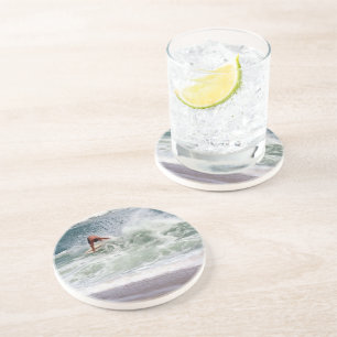 Skimboarding von Shirley Taylor Sandstein Untersetzer