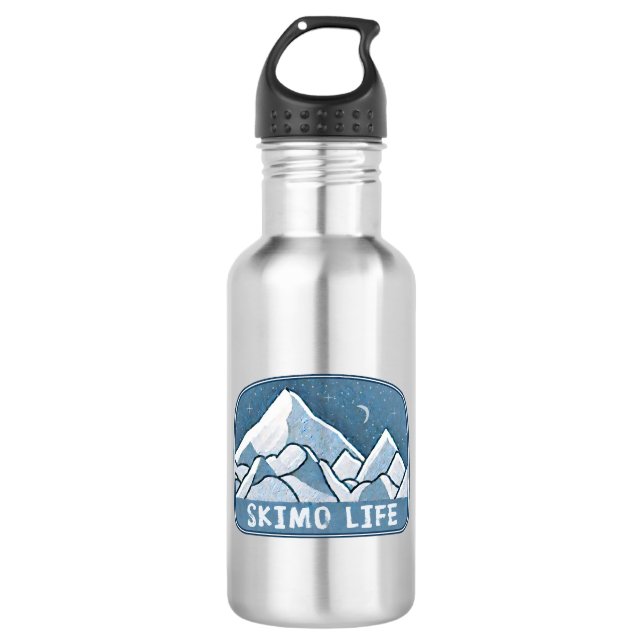 Skimo Life Edelstahlflasche (Vorderseite)