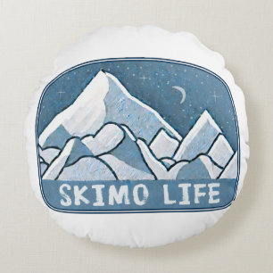 Skimo Life Throw Kissen