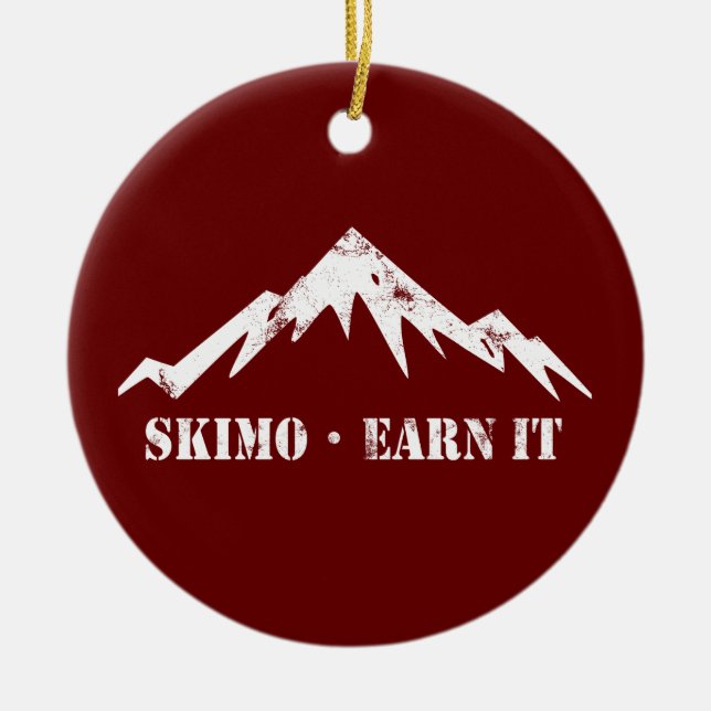 Skimo, verdiene es keramik ornament (Vorne)
