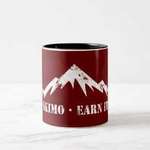 Skimo, verdiene es zweifarbige tasse