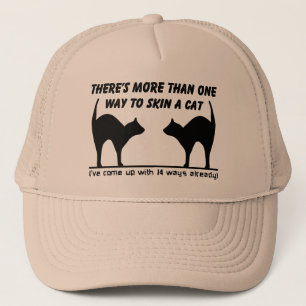 Skin A Cat Funny Hat Spaß Truckerkappe